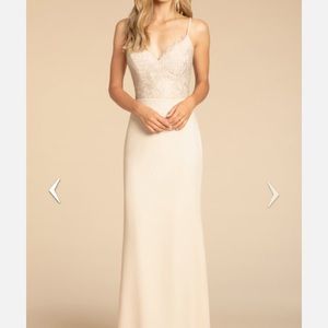 NWT Hayley Paige bridesmaid dress cashmere color